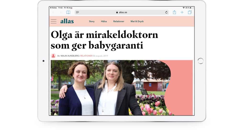 Olga is the miracle doctor who gives baby guarantee